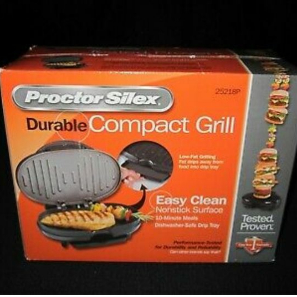 NIB Proctor Silex Compact Grill